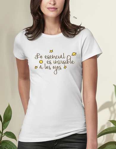 Polera Estampado Principito Frase Moda Mujer