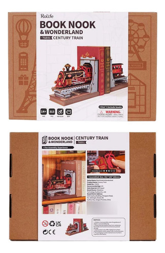 Separador De Libros Century Train - Rolife Booknook Color Multicolor