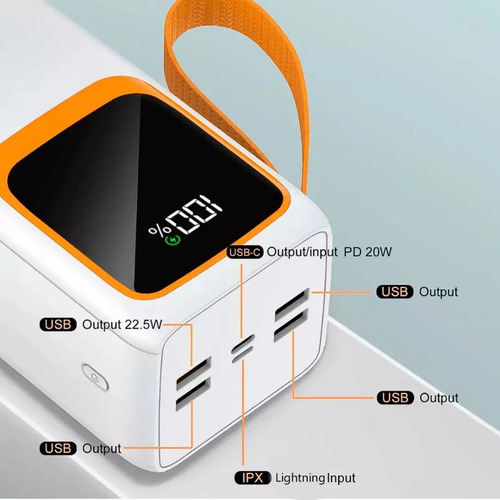 Bateria Portatil Aspor 50000mah A319 Powerbank Multipuertos
