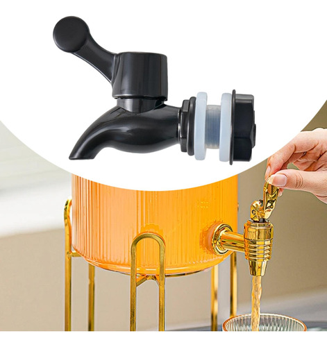 Dispensador De Jugo Tap Water Dispenser Reemplazo De Negro