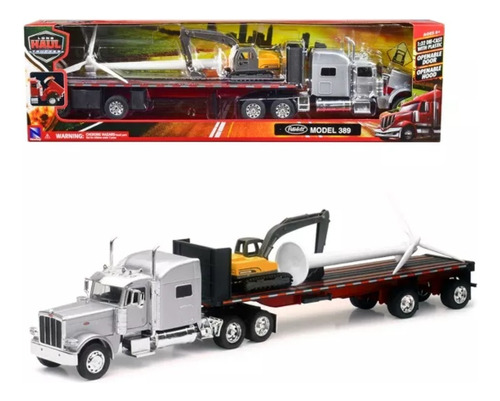 New Ray 1:32 Peterbilt 389 Plana Molino - Trailer Escala