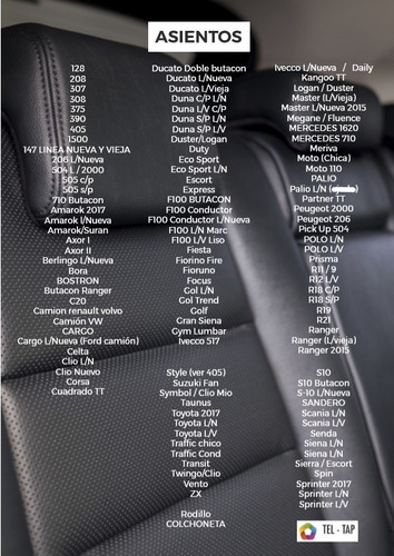 Imagen 2 de 5 de Combo Asiento Y Respaldo Butaca Relleno Renault Kangoo.