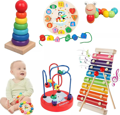 Paquete Didáctico Infantil Estimulación Temprana 5 Piezas
