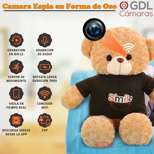 Global Security Partner - CAMARA ESPIA TIPO PELUCHE 16GB 8Hrs DE