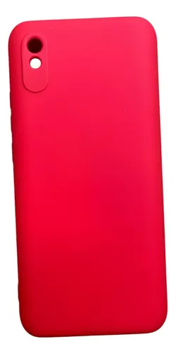 Funda De Silicona Para Celular Redmi 9 A Rojo Lisa