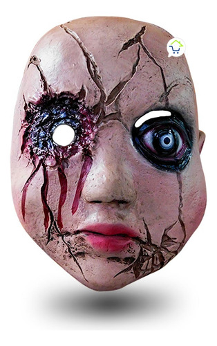 Máscara De Muñeca Asesina Halloween Disfraz Of-616