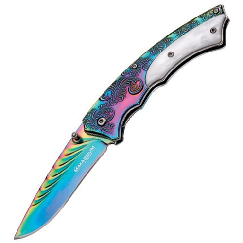 Canivete Tático Boker Rainbow Magnum Lamina Lisa Bo01lg805