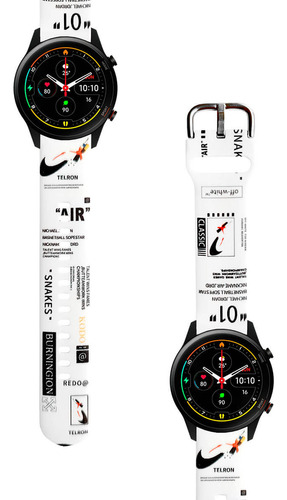 Correa Compatible Para Xiaomi Mi Watch Color Nike Air Blanco