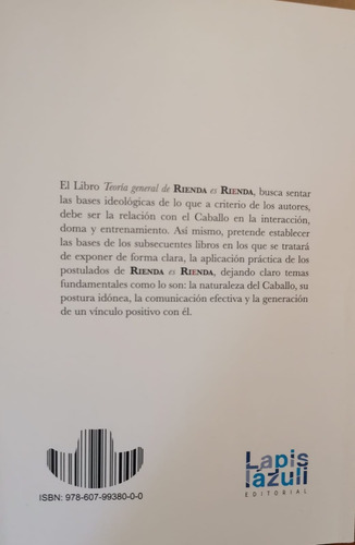 Imagen 3 de 3 de Libro Teoría General De Rienda Es Rienda