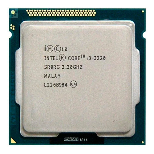 Processador Intel Core i3-3220 CM8063701137502  de 2 núcleos e  3.3GHz de frequência com gráfica integrada