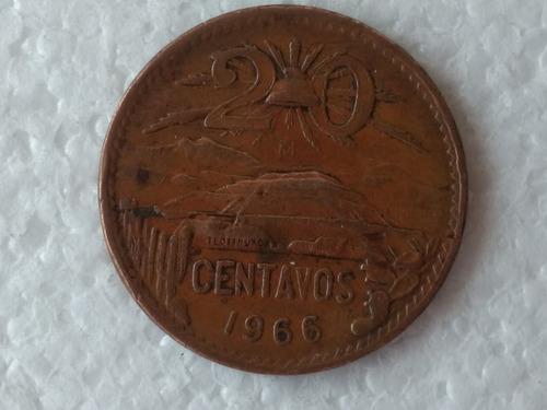 Moneda De 20 Centavos 1966