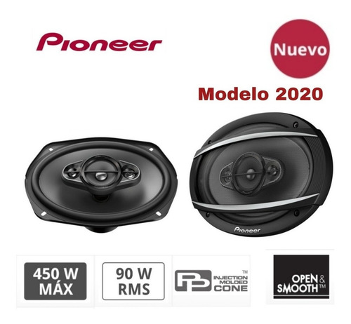 Imagen 1 de 6 de Bocinas Pioneer 6x9 Ts-a6967s + Q Ts-a6960f Gama Alta 450w