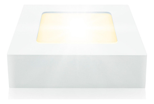 Lámpara Led Cuadrada Para Sobreponer 6 W, Luz Cálida