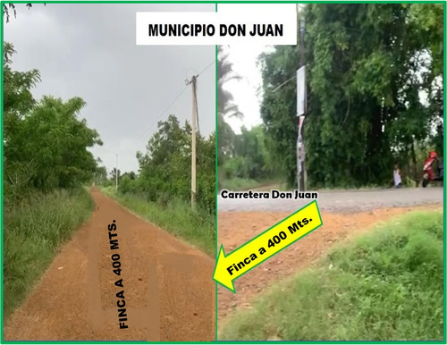 Muy Buena  Finca De 105 Tareas A 400 Mts. De La  Carretera En Don Juan, Monte Plata, Rd$6,500,000.00