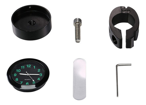 3 Reloj De Manillar De Motocicleta, Mini Reloj Digital A
