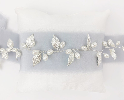 Tocado De Novia Oro, Plata, Boho, Romantico Color Plateado