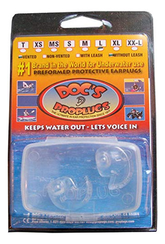Tapón Para Oídos Con Ventilación Doc's Proplugs, Transparent