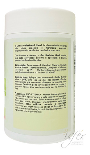 Imagem 3 de 8 de Ideal Creme De Massagem Corporal Pimenta Negra + Gel Redutor