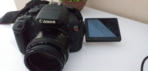 Canon T5i Com Lente 50mm Duas Baterias, Cartão De Memoria