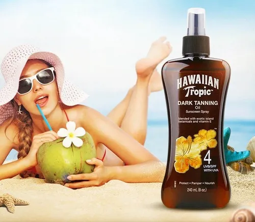 Hawaiian Tropic Aceite Bronceador Fps 4 240ml