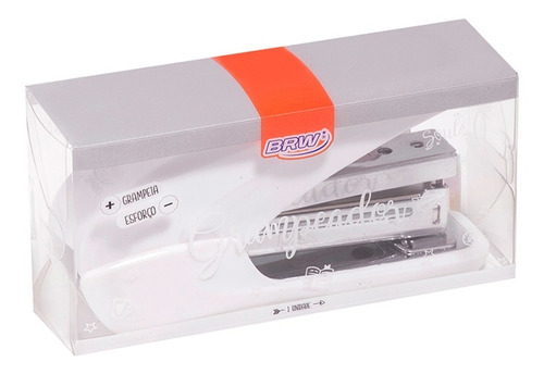 Fixador branco Brw 26/6 em tons pastel de 25 folhas