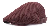 Comprar Boina Hombre Calada Verano Marron Con Correas Laterales