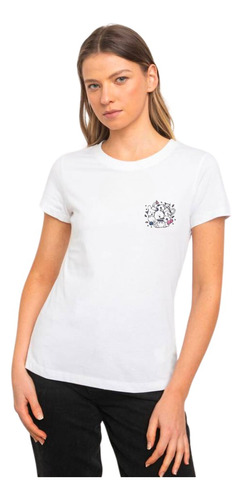 Polera Bt21 Mujer Talla Xs Blanca