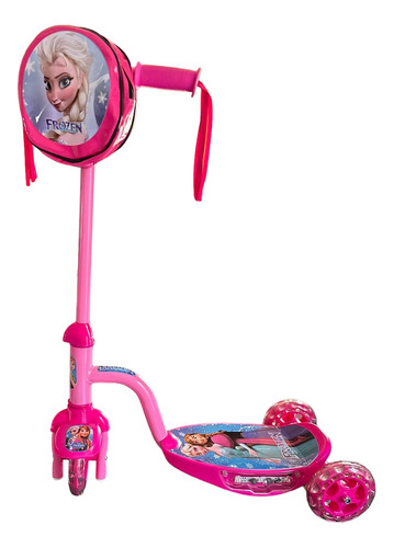 Patin Scoter De Luz De Princesa Peach Con Bolsita
