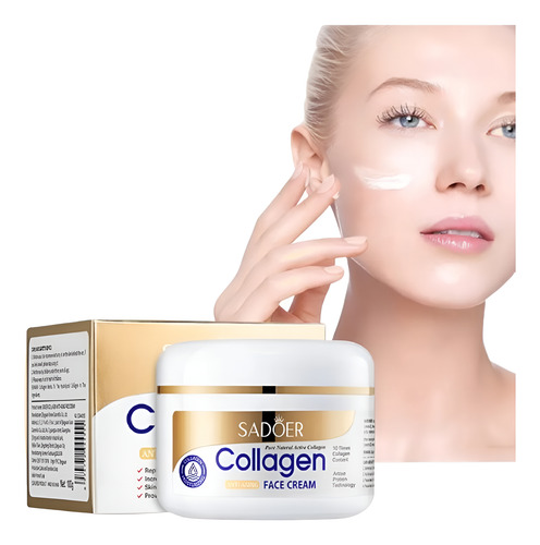 Crema Facial Reafirmante De Colágeno Anti Edad Sadoer 60gr Todo Tipo De Piel Día/noche