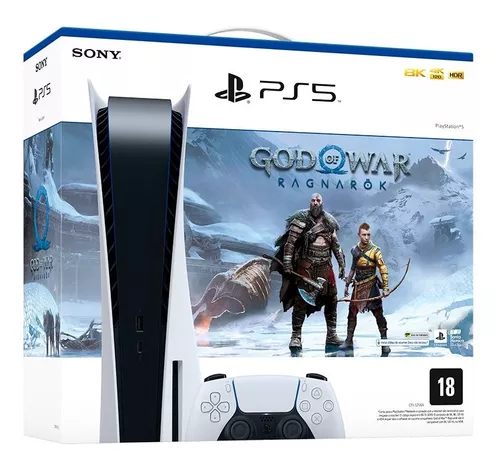 Sony Playstation 5 Com Leitor Bluray - Roda Jogos De Ps4 E Ps5 Novo Lacrado  Com Nota Fiscal E Garantia