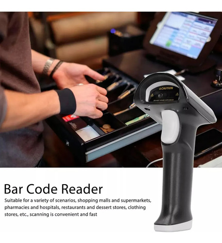 Leitor Código De Barras Com Fio Usb 1d2d Qr Code Danfe Preto Usb