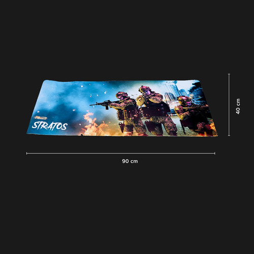 Imagen 2 de 6 de Pro Gaming Mouse Pad Stratos Njoytech Mega Size 90 X 40