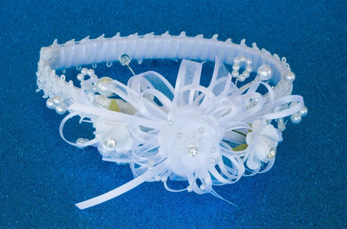 Imagen 6 de 7 de Diadema Tocado Tiara Comunión Bautizo Fiesta Niña Edna Hadas