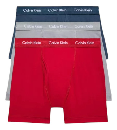 Boxer Brief Calvin Klein 3 Pack De Algodón- Original / Nuevo