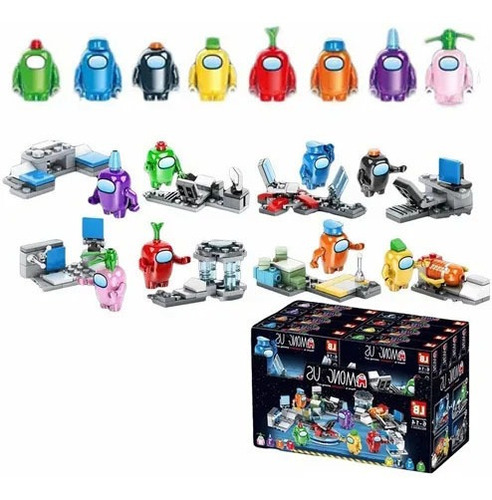 8pcs/set Entre Nosotros Alien Space Figuras Juego De Peluche