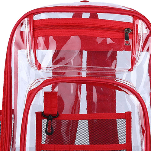 L Mochila Transparente Correa Reforzada De Pvc Resistente Al
