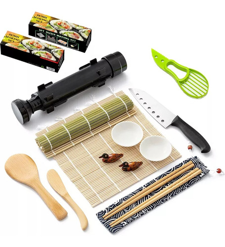 Kit De Moldes Para Sushi Para Cocina Japonesa 14 Unidades