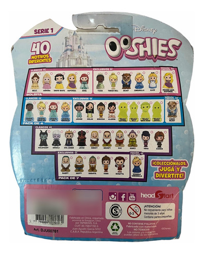 Ooshies Disney Princesas Serie 1 Pack De4.tapimovil.