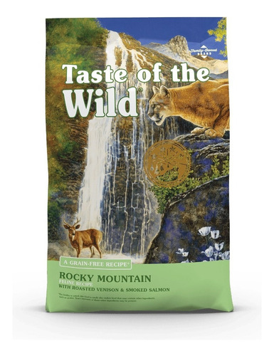 Alimento Taste of the Wild Rocky Mountain Feline para gato sabor venado asado y salmón ahumado en bolsa de 2.2kg