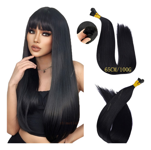 Extensiones De Cabello Real Humano Indio 65cm Alta Calidad