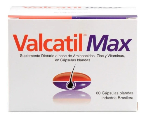 Valcatil Max Para La Caida Del Cabello X 60 Capsulas Blandas