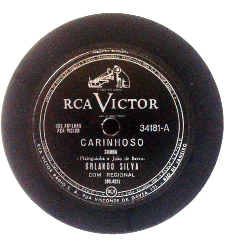 Imagem 1 de 3 de 78 Rpm Orlando Silva 1961 Rosa (orquestra) Rca Victor 802384