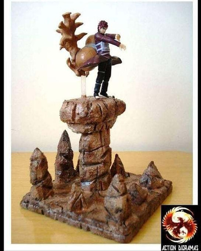 Action Dioramas Cenário Naruto Kakashi Itachi Gaara Sasuke