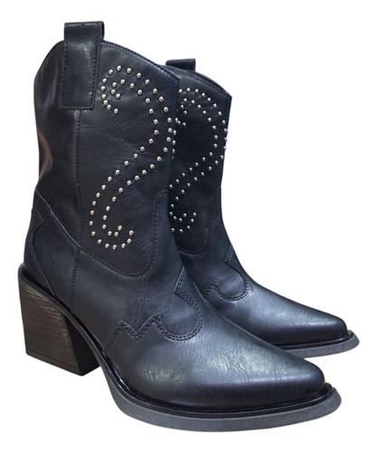 Botas Texanas Mujer Luna Chiara Caña Media Tachitas Gina