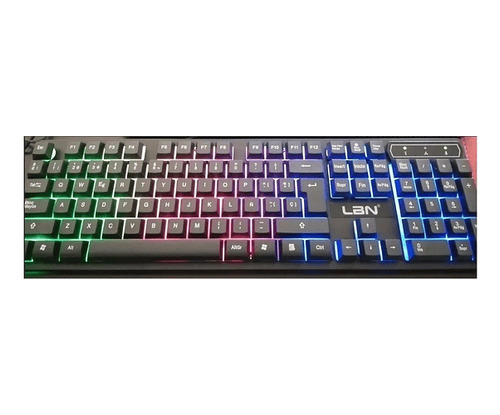 Teclado Gamer Lbn Negro Led