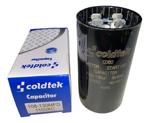 Capacitor De Arranque 110v 108-130 Mfd Uf Motor Eléctrico