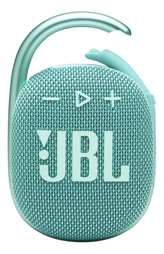 Bocina Altavoz Ultraportátil Jbl Clip 4 Bluetooth Turqueza Color Turquesa