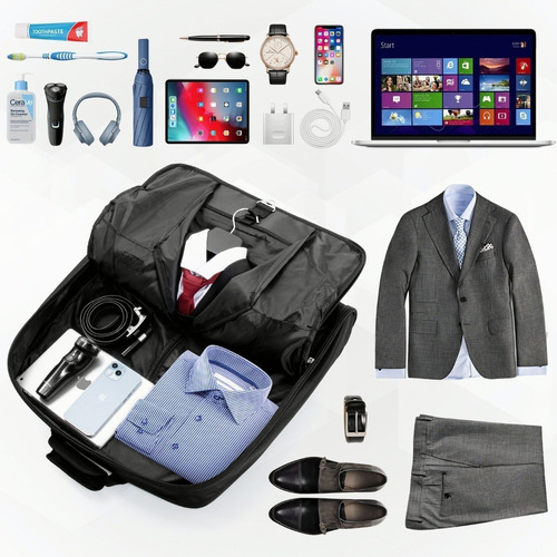 ' Bolso De Viaje Para Negocios Portatraje Grande Plegable