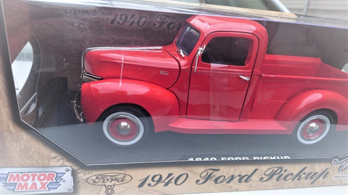 Ford Pick Up 1940 Esc 1 18 Roja Die Cast Premium