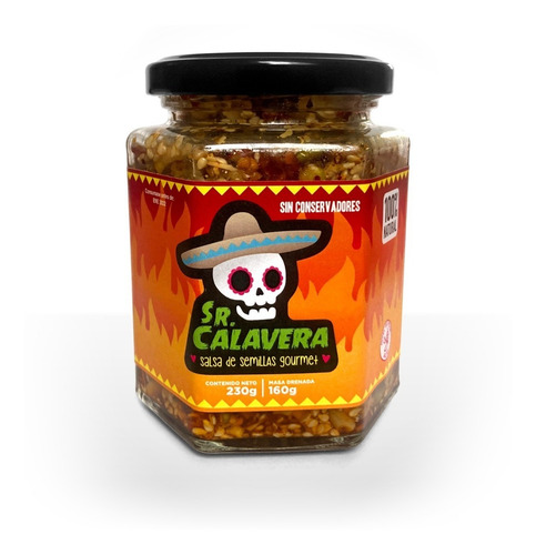 Salsa Gourmet De Semillas Sr Calavera 230g Picor Alto